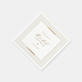 Elegantie Eenvoudig Modern Klasse Bruidsmeisjesfee Servet (Hoek)