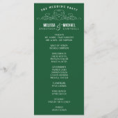  ELEGANTIE | EMERALD WEDDING PROGRAMMA PROGRAMMAKAART (Achterkant)