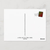  elegantie feestelijke krans liefhebbers briefkaart (Achterkant)