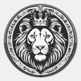 "Elegantie fladderen". Ronde Sticker