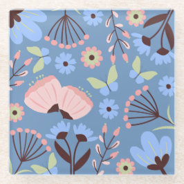 Elegantie Floral Delight Onderzetter Glazen Onderzetter