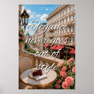 Elegantie Gaat Nooit Uit De Mode Balkon Van Wenen Poster