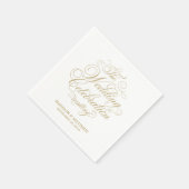 elegantie | Gepersonaliseerde papieren servetten (Hoek)