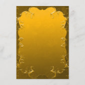 Elegantie Golden Wedding Details Informatiekaartje (Achterkant)