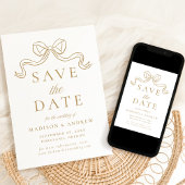  Elegantie Gouden Boog Bruiloft Save The Date