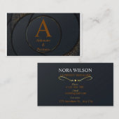 ELEGANTIE GOUDEN LUXE PROFESSIONEEL BEDRIJFSMERK VISITEKAARTJE (Voorkant / Achterkant)