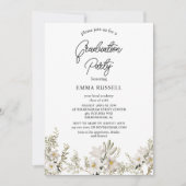 Elegantie Graduation Party uitnodiging (Voorkant)