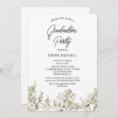 Elegantie Graduation Party uitnodiging (Voorkant / Achterkant)