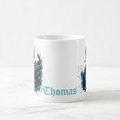 Elegantie in beweging, de zwarte zwaan, koffiemok (Center)