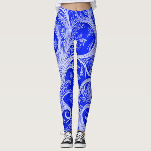 Elegantie in Beweging Kobalt Ingewikkeld Leggings