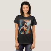 Elegantie in beweging: Simone Biles T-shirt (Voorkant volledig)