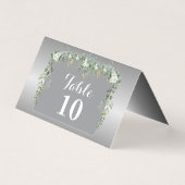 Elegantie in blauw en zilver gevouwen Kaart (Voorkant)