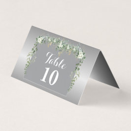 Elegantie in blauw en zilver gevouwen Kaart