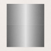 Elegantie in blauw en zilver gevouwen Kaart (Binnenkant ongevouwen)