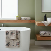 Elegantie in bloei: 3-delig bloemenhanddoekenset bad handdoek