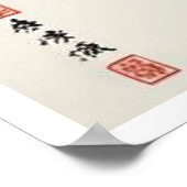 Elegantie in bloei: bloemen en landschap harmonie poster (Hoek)