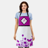 Elegantie in Bloei: Gepersonaliseerd Monogram Schort (Gedragen)