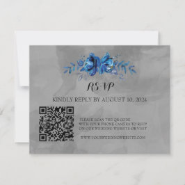 Elegantie in bloei: QR-code RSVP