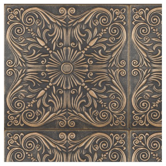 Elegantie in brons medaillon stof (Close Up)