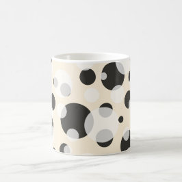 ✨ Elegantie in cirkels: Polka Dots Patroon Mok