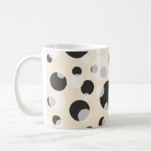 ✨ Elegantie in cirkels: Polka Dots Patroon Mok (Links)