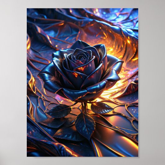 "Elegantie in contrast" Poster (Voorkant)