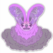 Elegantie in duisternis sticker (Voorkant)
