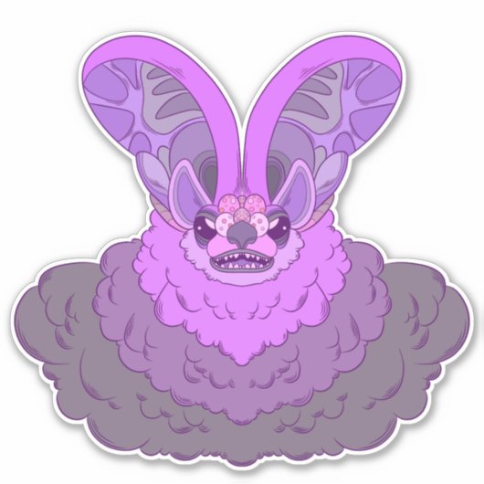 Elegantie in duisternis sticker (Voorkant)