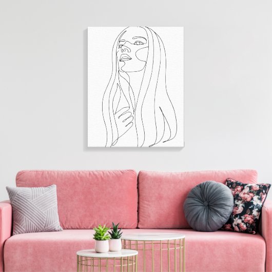 Elegantie in Eenvoud Canvas Afdruk (Insitu (Woonkamer))