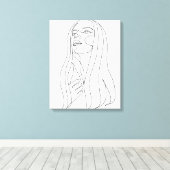 Elegantie in Eenvoud Canvas Afdruk (Insitu (Houten vloer))