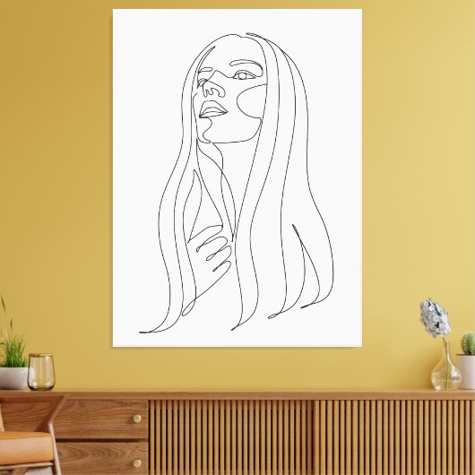 Elegantie in eenvoud canvas afdruk (Insitu (Woonkamer))