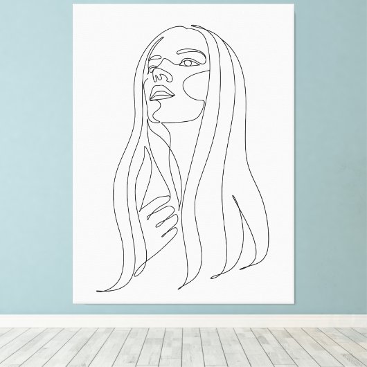 Elegantie in eenvoud canvas afdruk (Insitu (Houten vloer))