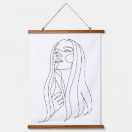 Elegantie in eenvoud hangend wandkleed