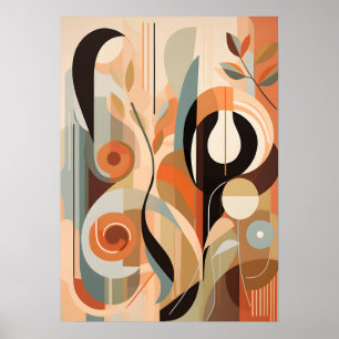 Elegantie in eenvoud: minimalistische kunst verken poster