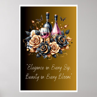 Elegantie in elk sip-Poster Poster