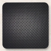Elegantie in Fusion: Metal Mesh Abstract Pattern Bier Onderzetter (Voorkant)