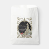 Elegantie in goud en zwart. bedankzakje (Voorkant)