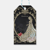 Elegantie in goud en zwart. cadeaulabel (Voorkant)