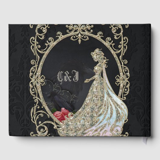 Elegantie in goud en zwart. gastenboek (Achterkant)