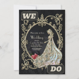 Elegantie in goud en zwart. kaart