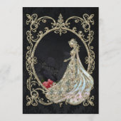 Elegantie in goud en zwart. menu (Achterkant)