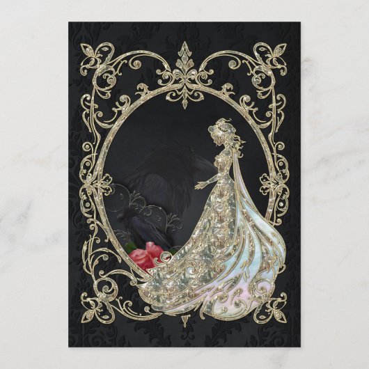 Elegantie in goud en zwart. menu (Achterkant)