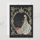 Elegantie in goud en zwart. save the date (Achterkant)