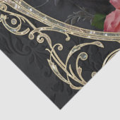 Elegantie in goud en zwart. tissuepapier (Detail)