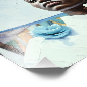 Elegantie in het blauw foto afdruk (Hoek)