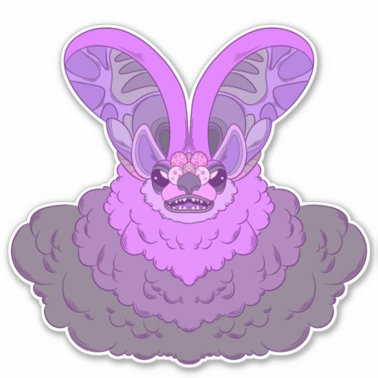 Elegantie in het donker sticker (Voorkant)