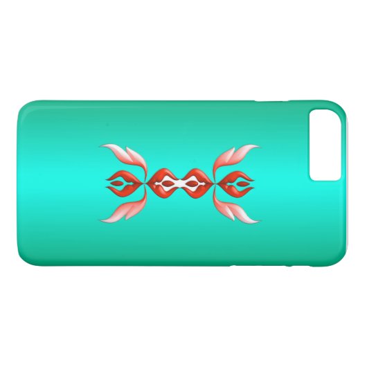 Elegantie in het rood Case-Mate iPhone case (Achterkant (Horizontaal))