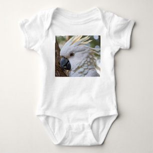 Elegantie in het wit: de majestueuze Aussie Cockat Romper