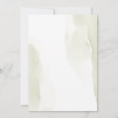 Elegantie in Ivoor, Goud, en Groene Huwelijksuitno Kaart (Achterkant)