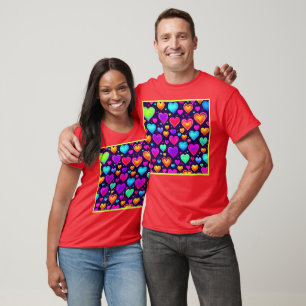 Elegantie in liefde: Chique harten ontketend T-shirt